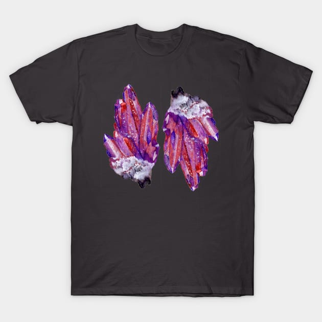 crystal cluster shiny variant reflected T-Shirt by tifferloo